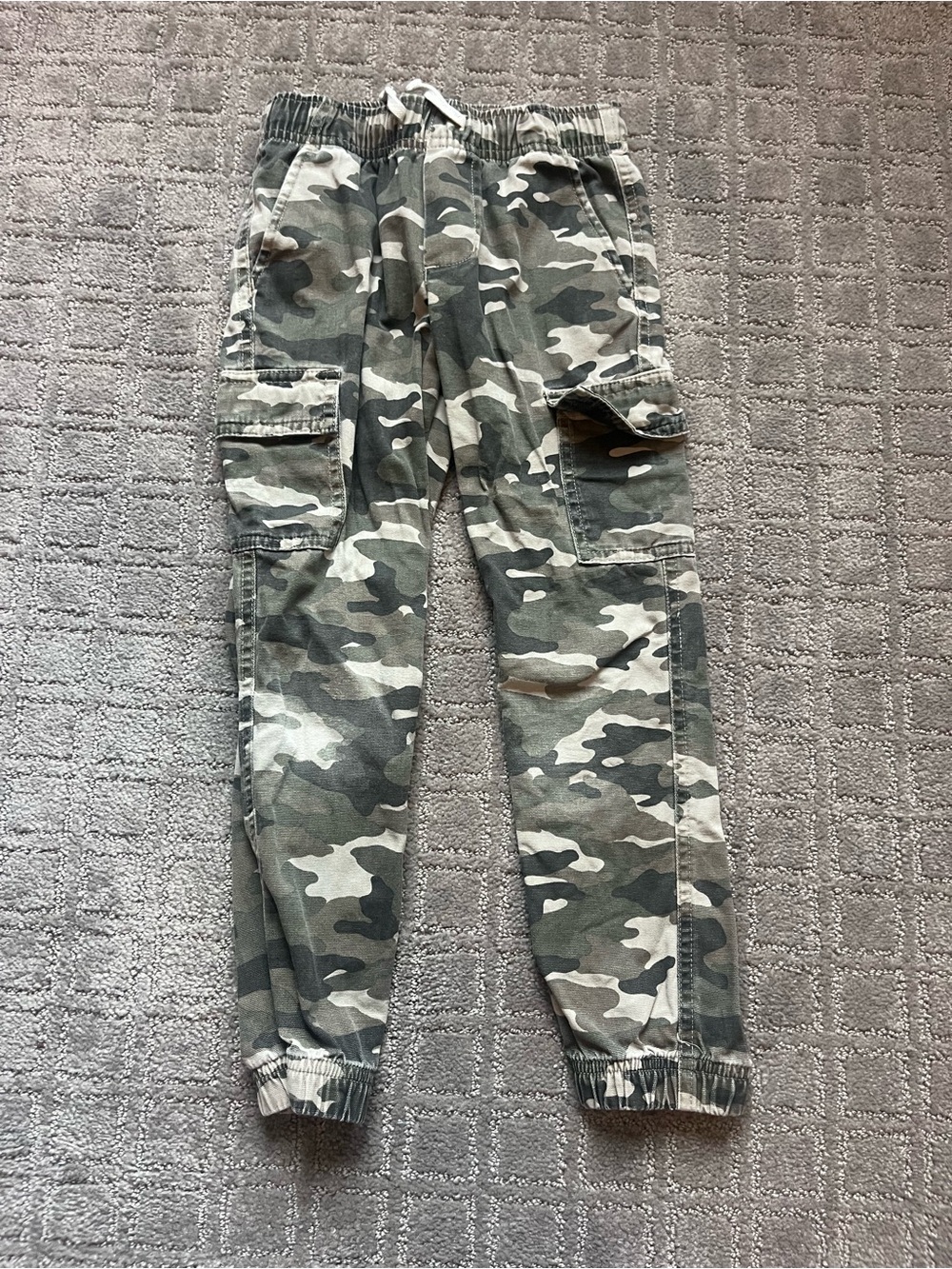 Boys Janie & Jack Camouflage Cargo Jogger Pants - Green Camo